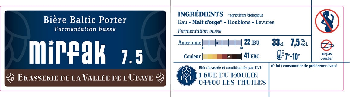 Bellatrix, bière blonde dorée de la brasserie de la vallée de l'Ubaye