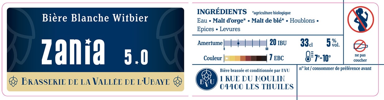 Bellatrix, bière blonde dorée de la brasserie de la vallée de l'Ubaye
