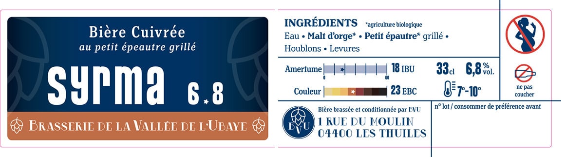 Bellatrix, bière blonde dorée de la brasserie de la vallée de l'Ubaye